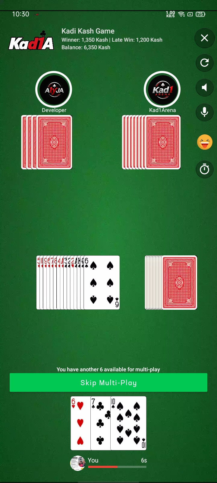 Kad1A gameplay screen